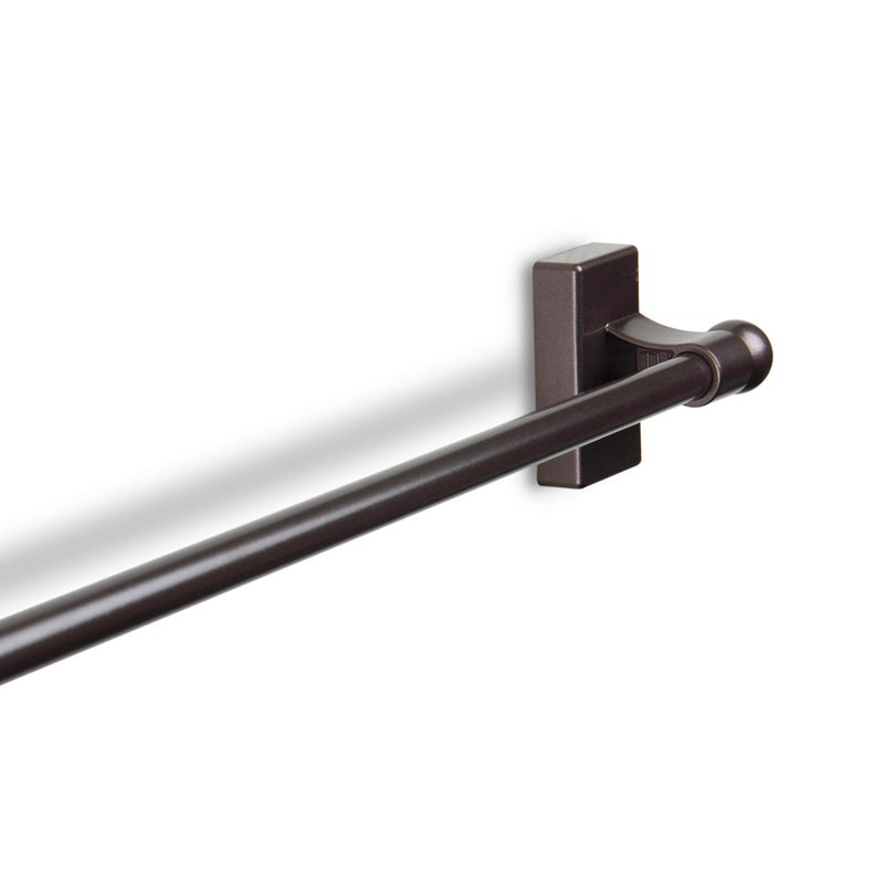 Rod Desyne MAG-07 Magnetic Curtain Rod, 17-30 inch, Cocoa - Image 3